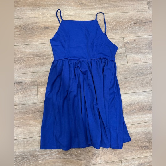 MOOSSIS Women’s Halter Spaghetti Strap Skater Dress - Size Large - Picture 3 of 4